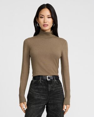 Airy Soft Turtleneck Cropped Sweater