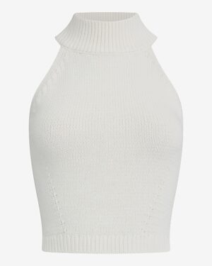 Ribbed Halter Sweater Tank