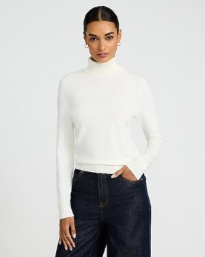 Silky Soft Fitted Turtleneck Sweater
