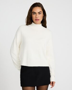 Ultrasoft Relaxed Mock Neck Sweater