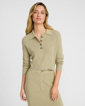 Long Sleeve Sweater Polo