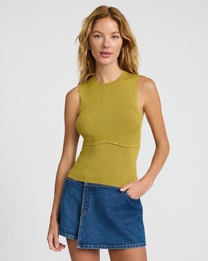 Novelty Ribbed Sweater Tank