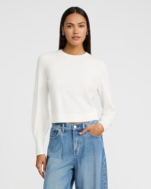 Airy Soft Skimming Crew Neck Sweater