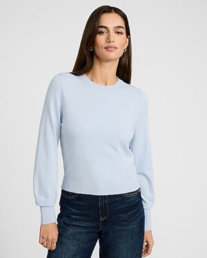 Airy Soft Skimming Crew Neck Sweater
