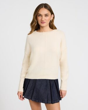 Crew Neck Center Seam Sweater