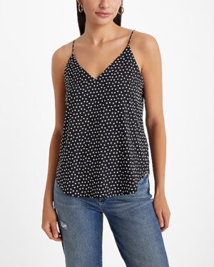 Polka Dot V-Neck Downtown Cami