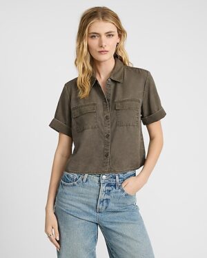 Short Sleeve Cargo Pocket Shirt