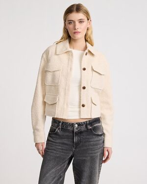 Boucle Four Pocket Cropped Jacket