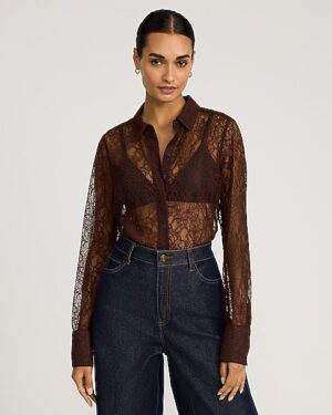 Sheer Lace Essential Shirt