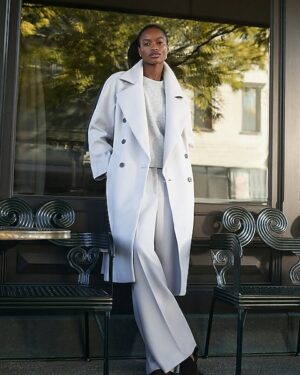 Double Breasted Belted Coat