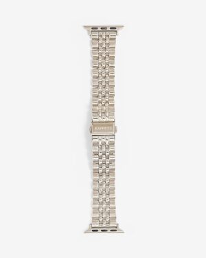 Silver Woven Watch Strap